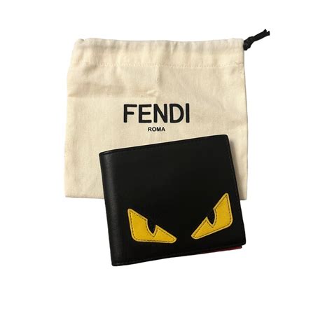 Fendi monster eyes bifold wallet